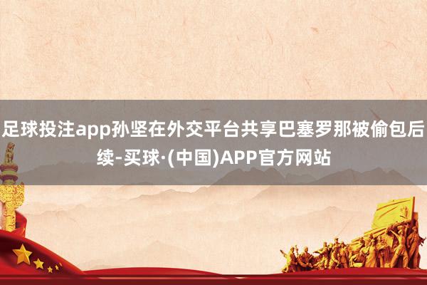 足球投注app孙坚在外交平台共享巴塞罗那被偷包后续-买球·(中国)APP官方网站