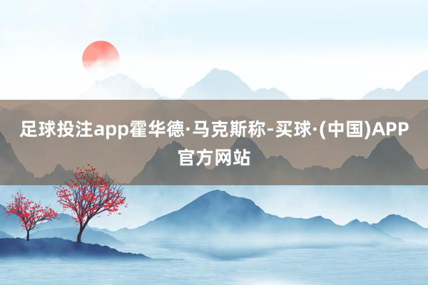 足球投注app　　霍华德·马克斯称-买球·(中国)APP官方网站