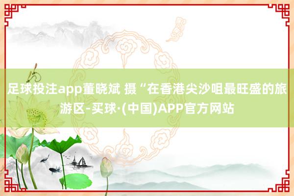 足球投注app董晓斌 摄　　“在香港尖沙咀最旺盛的旅游区-买球·(中国)APP官方网站