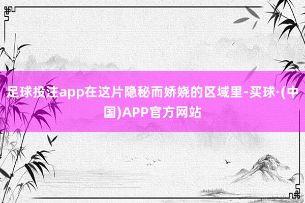 足球投注app在这片隐秘而娇娆的区域里-买球·(中国)APP官方网站