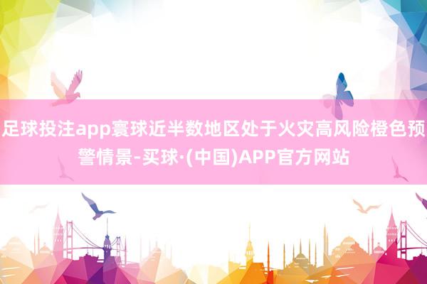 足球投注app寰球近半数地区处于火灾高风险橙色预警情景-买球·(中国)APP官方网站