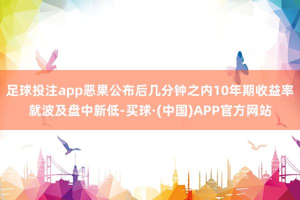 足球投注app恶果公布后几分钟之内10年期收益率就波及盘中新低-买球·(中国)APP官方网站