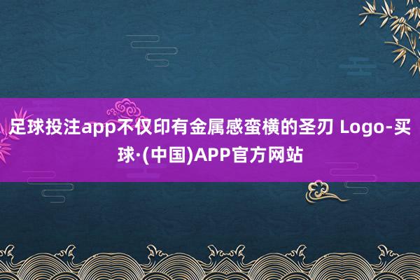 足球投注app不仅印有金属感蛮横的圣刃 Logo-买球·(中国)APP官方网站