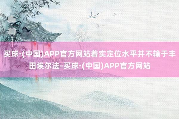 买球·(中国)APP官方网站着实定位水平并不输于丰田埃尔法-买球·(中国)APP官方网站