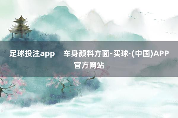 足球投注app    车身颜料方面-买球·(中国)APP官方网站
