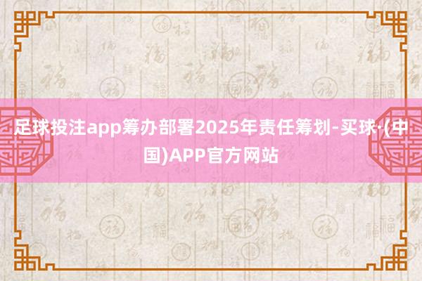 足球投注app筹办部署2025年责任筹划-买球·(中国)APP官方网站