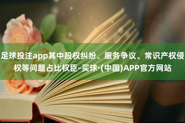 足球投注app其中股权纠纷、服务争议、常识产权侵权等问题占比权臣-买球·(中国)APP官方网站