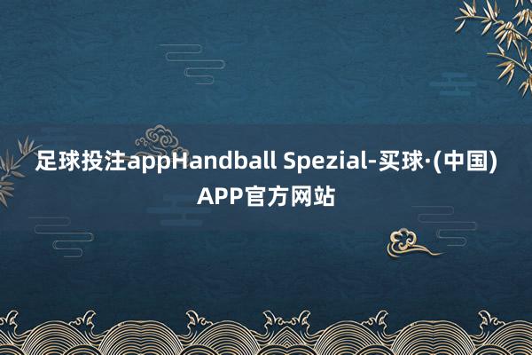 足球投注appHandball Spezial-买球·(中国)APP官方网站