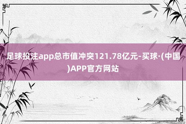 足球投注app总市值冲突121.78亿元-买球·(中国)APP官方网站