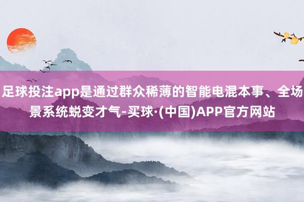足球投注app是通过群众稀薄的智能电混本事、全场景系统蜕变才气-买球·(中国)APP官方网站