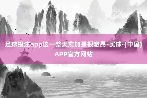 足球投注app这一整天愈加是很激昂-买球·(中国)APP官方网站