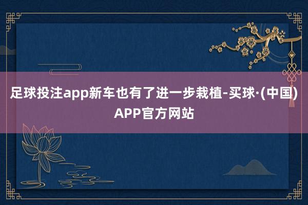 足球投注app新车也有了进一步栽植-买球·(中国)APP官方网站