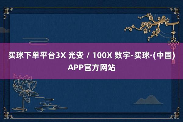 买球下单平台3X 光变 / 100X 数字-买球·(中国)APP官方网站