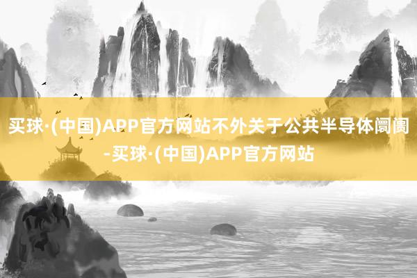 买球·(中国)APP官方网站不外关于公共半导体阛阓-买球·(中国)APP官方网站