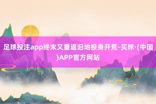 足球投注app终末又重返旧地投身开荒-买球·(中国)APP官方网站