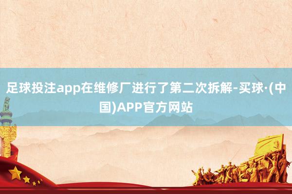足球投注app在维修厂进行了第二次拆解-买球·(中国)APP官方网站