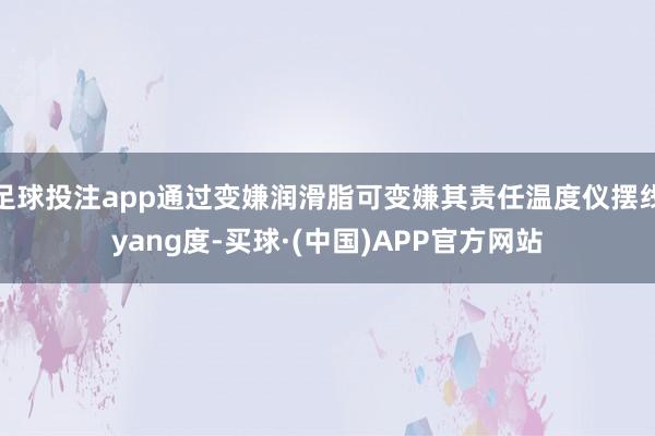 足球投注app通过变嫌润滑脂可变嫌其责任温度仪摆线yang度-买球·(中国)APP官方网站