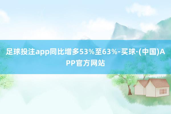 足球投注app同比增多53%至63%-买球·(中国)APP官方网站